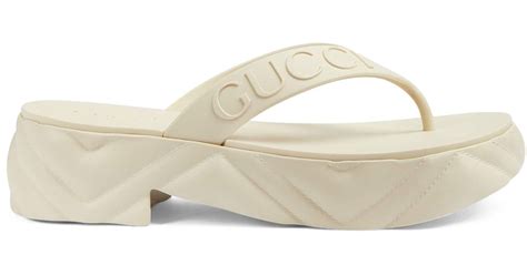 gucci sandals white rubber|gucci rubber sandals women is.